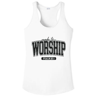 Made To Worship Christian Ladies PosiCharge Competitor Racerback Tank