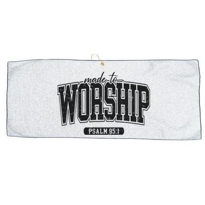 Made To Worship Christian Large Microfiber Waffle Golf Towel