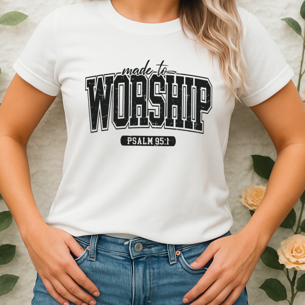 Made To Worship Christian Womens T-Shirt