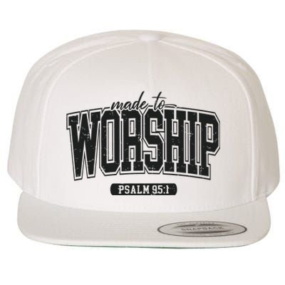 Made To Worship Christian Wool Snapback Cap