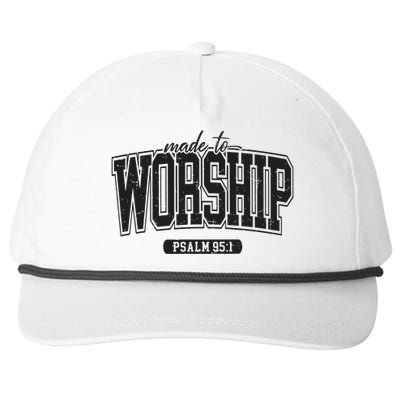 Made To Worship Christian Snapback Five-Panel Rope Hat