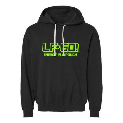 Mike Tyson Wearing Lfgo Energy In A Pouch Garment-Dyed Fleece Hoodie