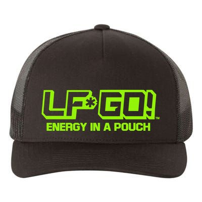 Mike Tyson Wearing Lfgo Energy In A Pouch Yupoong Adult 5-Panel Trucker Hat
