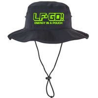 Mike Tyson Wearing Lfgo Energy In A Pouch Bucket Hat
