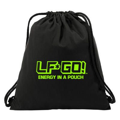 Mike Tyson Wearing Lfgo Energy In A Pouch Drawstring Bag