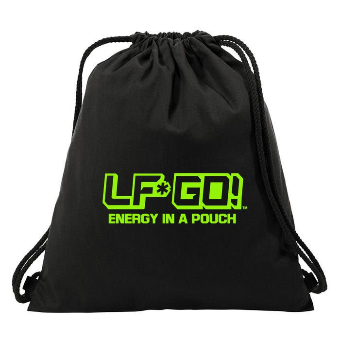 Mike Tyson Wearing Lfgo Energy In A Pouch Drawstring Bag