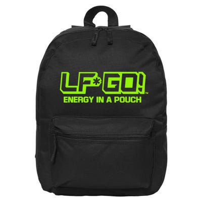 Mike Tyson Wearing Lfgo Energy In A Pouch 16 in Basic Backpack