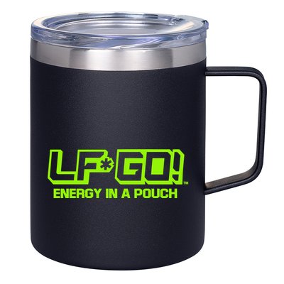 Mike Tyson Wearing Lfgo Energy In A Pouch 12oz Stainless Steel Coffee Mug