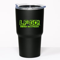 Mike Tyson Wearing Lfgo Energy In A Pouch Tumbler