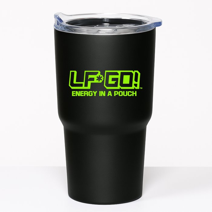 Mike Tyson Wearing Lfgo Energy In A Pouch Tumbler
