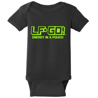Mike Tyson Wearing Lfgo Energy In A Pouch Baby Bodysuit