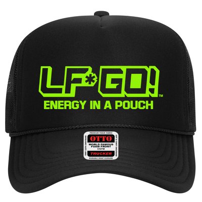 Mike Tyson Wearing Lfgo Energy In A Pouch Trucker Hat