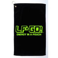 Mike Tyson Wearing Lfgo Energy In A Pouch Golf Towel