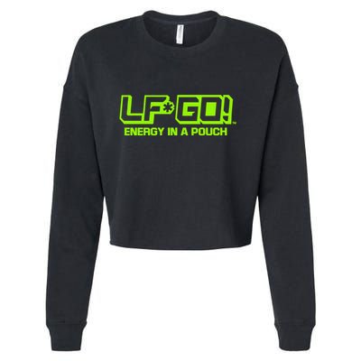 Mike Tyson Wearing Lfgo Energy In A Pouch Cropped Pullover Crew