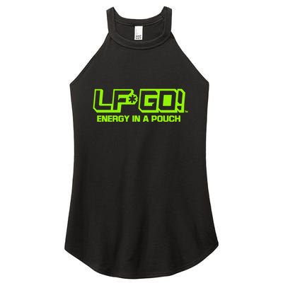 Mike Tyson Wearing Lfgo Energy In A Pouch Women's Perfect Tri Rocker Tank