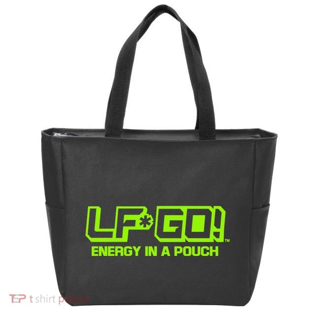 Mike Tyson Wearing Lfgo Energy In A Pouch Zip Tote Bag