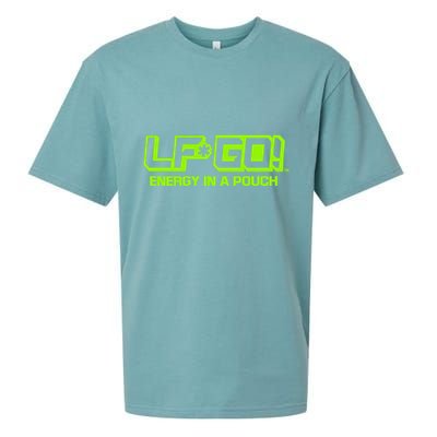 Mike Tyson Wearing Lfgo Energy In A Pouch Sueded Cloud Jersey T-Shirt