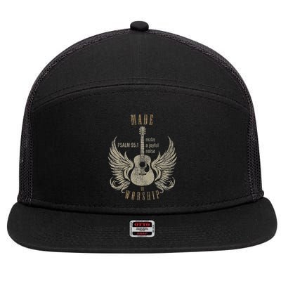 Made To Worship Psalm 951 7 Panel Mesh Trucker Snapback Hat