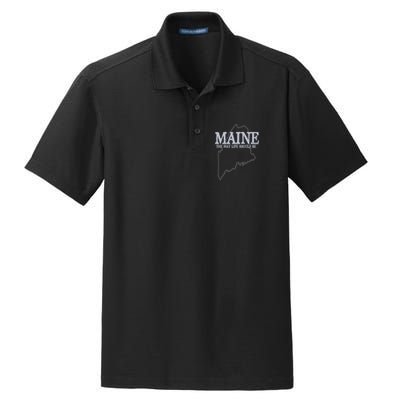 Maine The Way Life Should Be State Pride Dry Zone Grid Polo