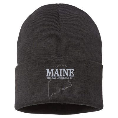 Maine The Way Life Should Be State Pride Sustainable Knit Beanie