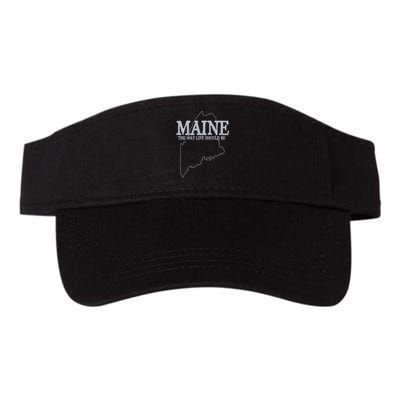 Maine The Way Life Should Be State Pride Valucap Bio-Washed Visor