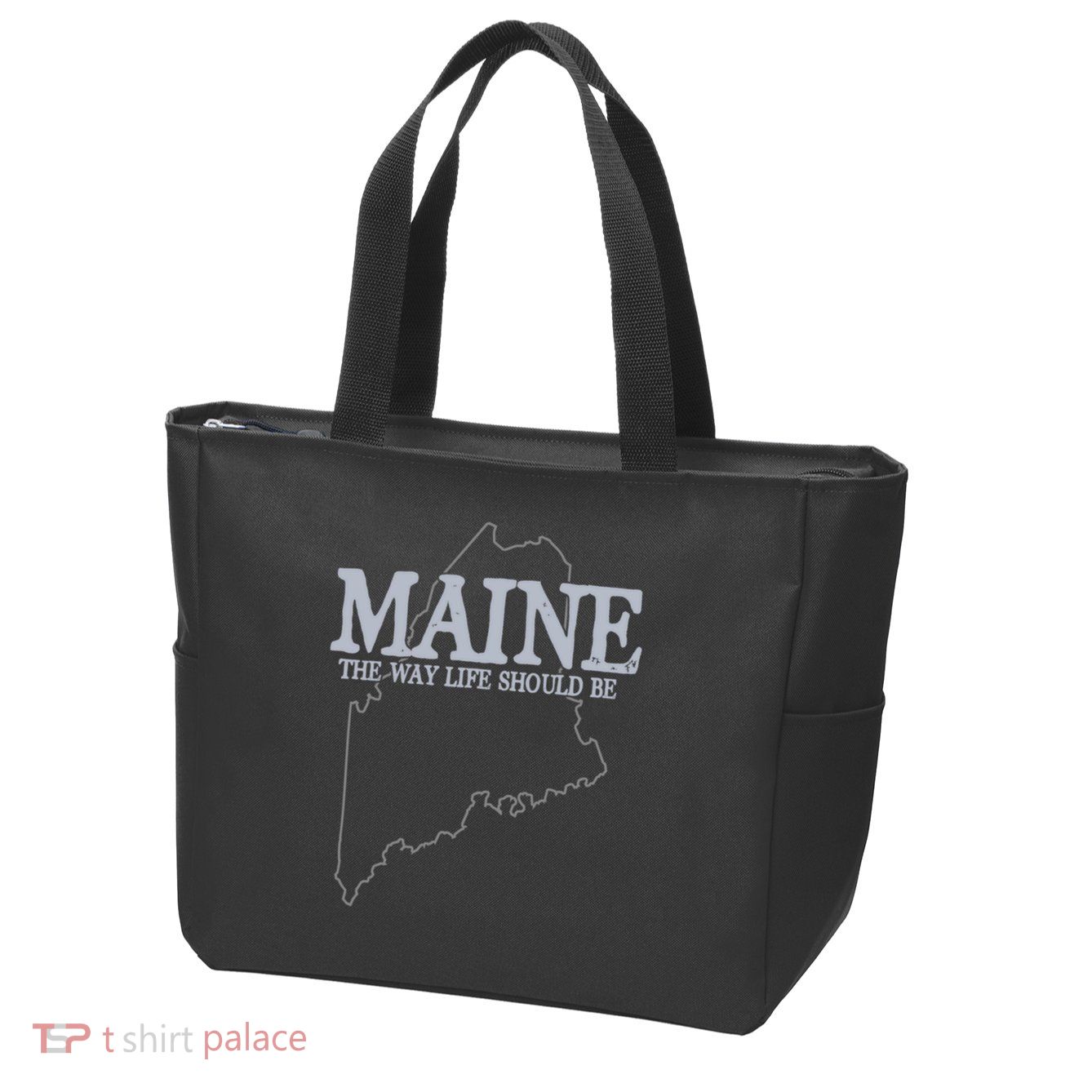 Maine The Way Life Should Be State Pride Zip Tote Bag