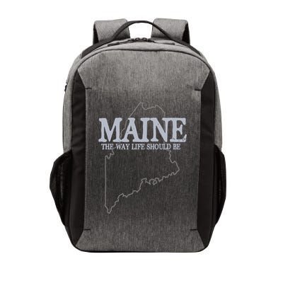 Maine The Way Life Should Be State Pride Vector Backpack