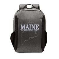 Maine The Way Life Should Be State Pride Vector Backpack
