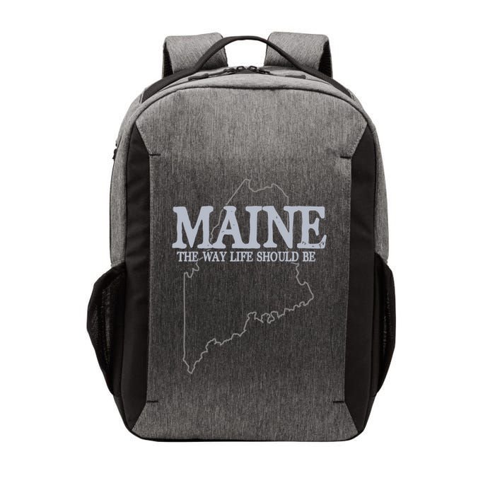 Maine The Way Life Should Be State Pride Vector Backpack