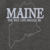 Maine The Way Life Should Be State Pride Vector Backpack