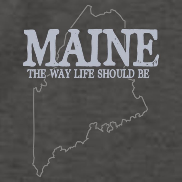 Maine The Way Life Should Be State Pride Vector Backpack