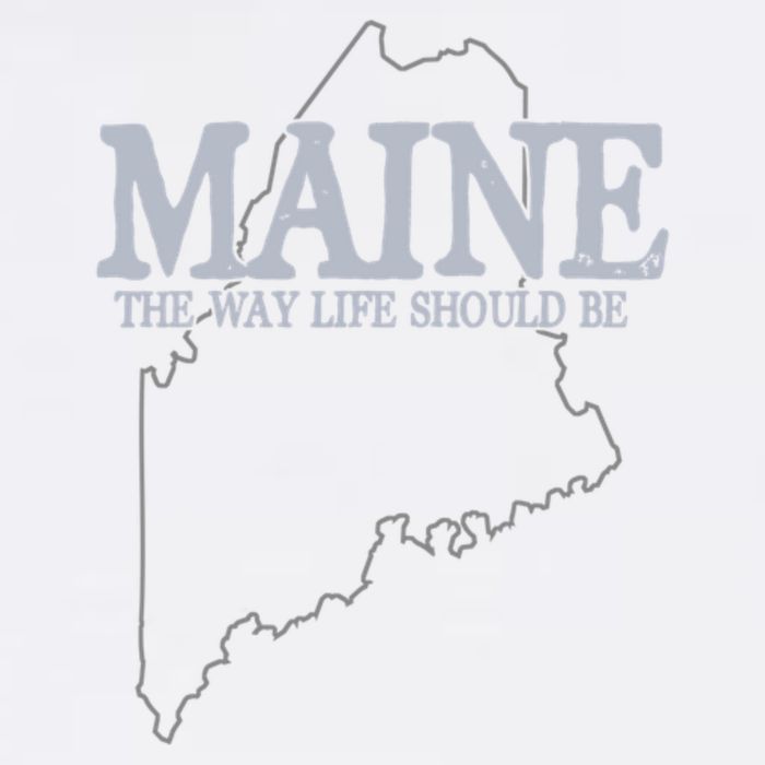 Maine The Way Life Should Be State Pride Garment-Dyed Sweatshirt