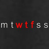 mtWTFss Days of the Week Red WTF Logo Garment-Dyed Fleece Hoodie
