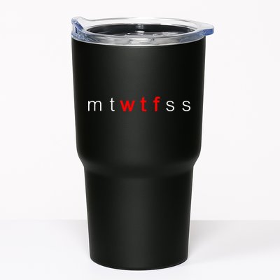 mtWTFss Days of the Week Red WTF Logo Tumbler