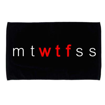 mtWTFss Days of the Week Red WTF Logo Microfiber Hand Towel