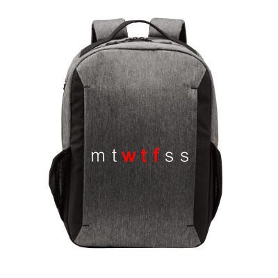 mtWTFss Days of the Week Red WTF Logo Vector Backpack