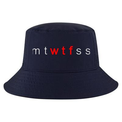 mtWTFss Days of the Week Red WTF Logo Cool Comfort Performance Bucket Hat