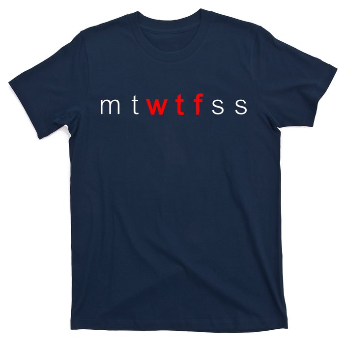 mtWTFss Days of the Week Red WTF Logo T-Shirt