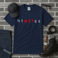 mtWTFss Days of the Week Red WTF Logo Tall T-Shirt