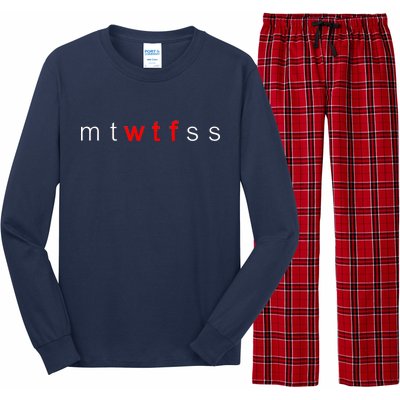 mtWTFss Days of the Week Red WTF Logo Long Sleeve Pajama Set