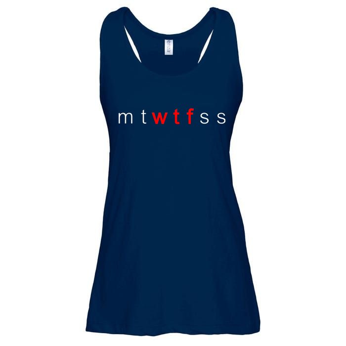 mtWTFss Days of the Week Red WTF Logo Ladies Essential Flowy Tank