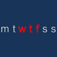 mtWTFss Days of the Week Red WTF Logo Mousepad