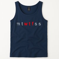 mtWTFss Days of the Week Red WTF Logo Tank Top