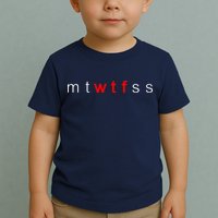 mtWTFss Days of the Week Red WTF Logo Toddler T-Shirt