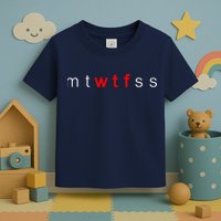 mtWTFss Days of the Week Red WTF Logo Toddler T-Shirt