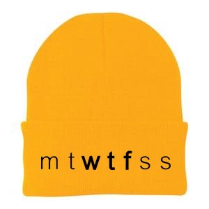 mtWTFss Days of the Week WTF Knit Cap Winter Beanie