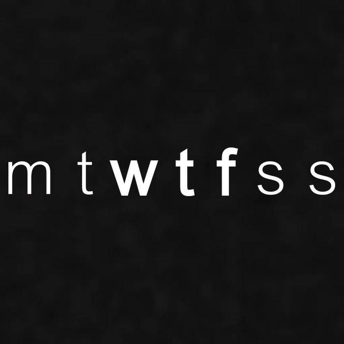 mtWTFss Days of the Week WTF Ladies PosiCharge Tri-Blend Wicking Tank