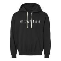 mtWTFss Days of the Week WTF Garment-Dyed Fleece Hoodie