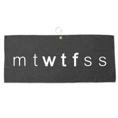 mtWTFss Days of the Week WTF Large Microfiber Waffle Golf Towel