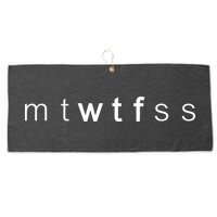 mtWTFss Days of the Week WTF Large Microfiber Waffle Golf Towel